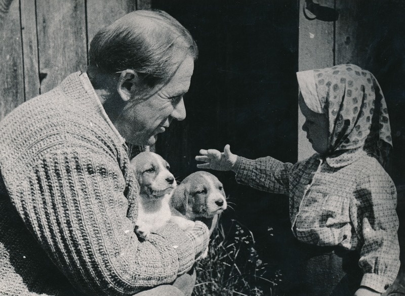 Osvald Tooming koos lapselapsega