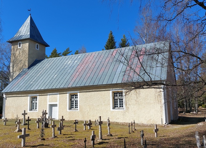 Foto. Rooslepa abikirik. 1967. Ü. p. M. Arro. rephoto