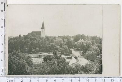 S. - Jaani kirik, kirikumõis ja Jaani jõgi kirikumõisa vesiveskiga  similar photo
