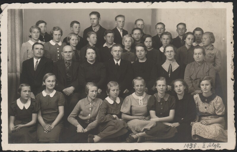 Foto. Pauline Elfriede Leps-Estam. Grupipilt. 1938.a.