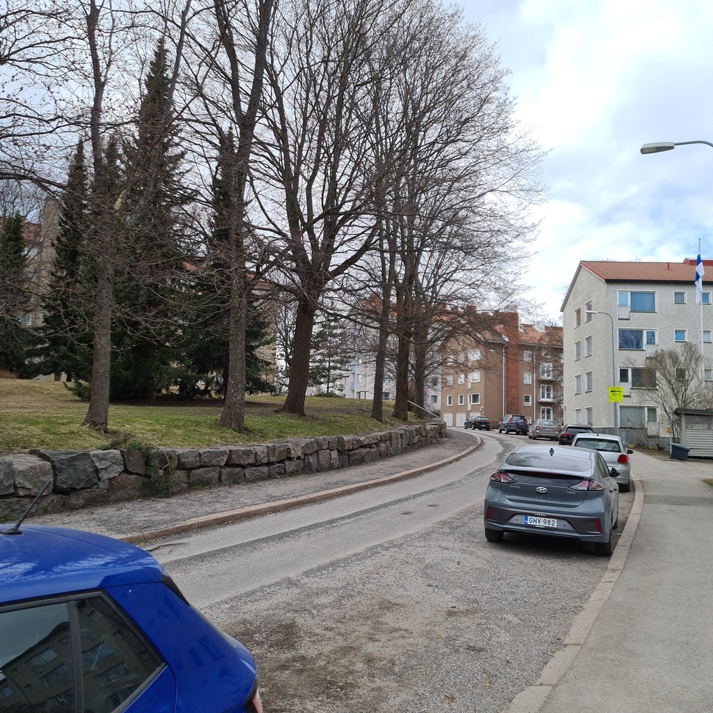 Näkymä Helminkadulta rephoto