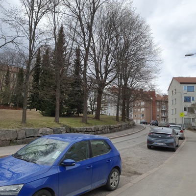 Näkymä Helminkadulta rephoto