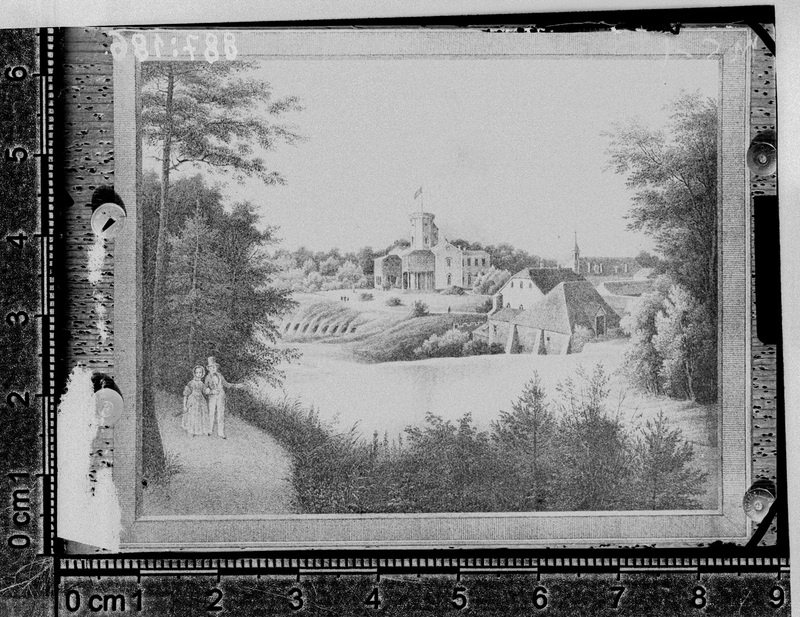 Joa mõis (Fall), loss 1830dates aastates (eh. u. 1830 - litograafia). Keila khk