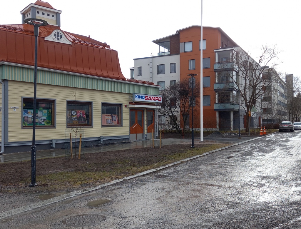 Kino Sampo Suokylässä. Kuva: Riihimäen kaupunginmuseo rephoto