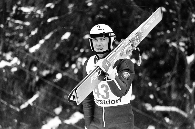 Suusakahevõistleja Allar Levandi 1987. aasta maailmameistrivõistlustel