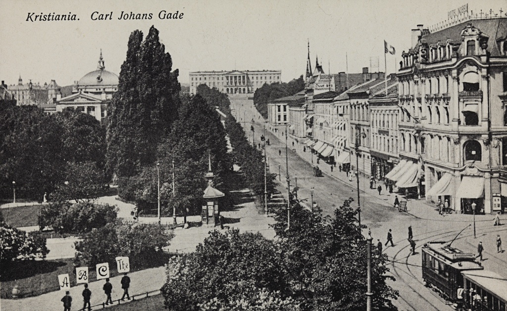 Kristiania. Carl Johans Gade.