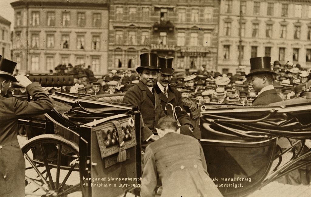 Kongen av Siams ankomst til Kristiania 5/7 1907