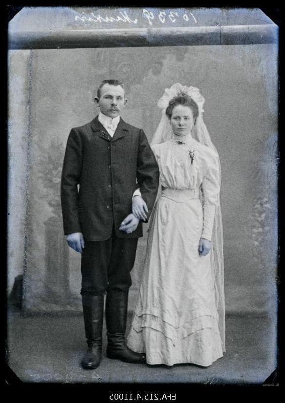 Pruutpaar Hans Mankin ja Alwine Mankin (Smitt).