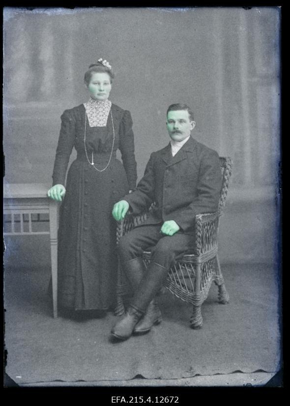 Aadu Soome abikaasaga.