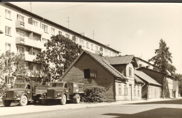 foto, Pärnu tänav Paides 1971.a.