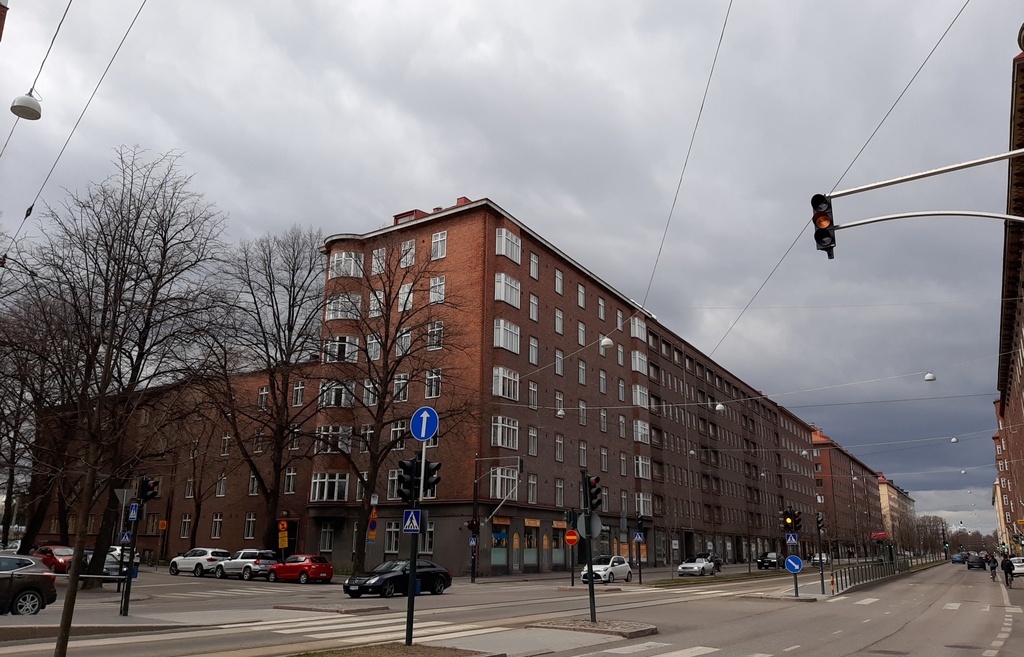 Mechelininkatu 10, 12, 14. Arkadiankatu 35, 37. rephoto