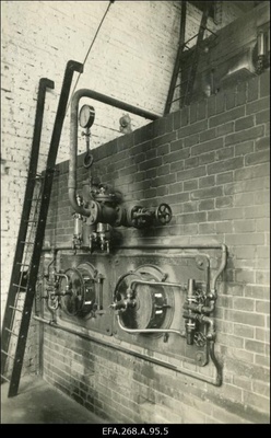 AS Saku Õlletehase kiviõliküttel töötav ahi (sisse seatud septembris 1932.a).  duplicate photo