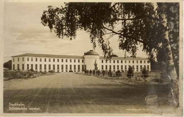 postkaart, Stockholmi Meremuuseumi hoone esivaade