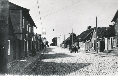 Foto. Võru linna Kreutzwaldi ja Vabaduse  tänavate ristmikul 1920.aastatel.  duplicate photo