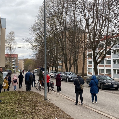 Näkymä Vellamonkatua pitkin pohjoiseen rephoto
