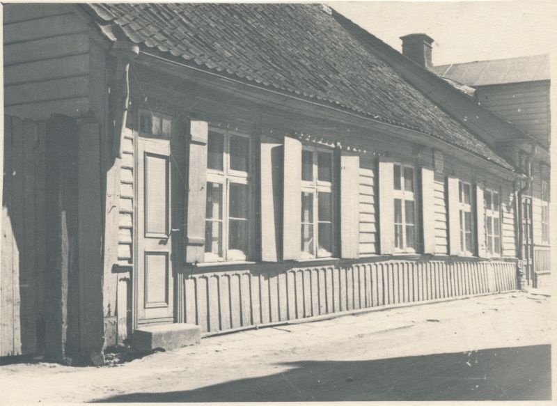 Foto. F.J.Wiedemanni (1805-1887) sünnimaja Haapsalus Wiedemanni tänaval.