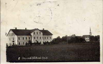 Simuna N.K.S. koolimaja. Arh. Johann Ostrati kogust  duplicate photo
