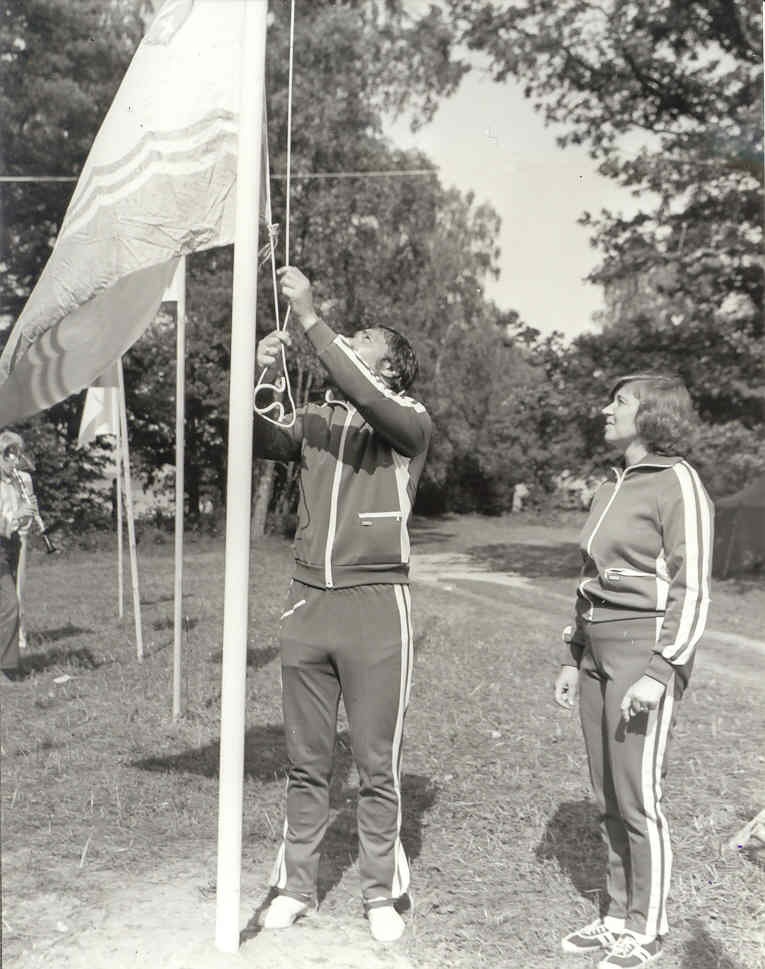 XXIII spartakiaadi lipu heiskamine