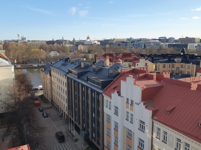 Näköala Työväentalon tornista lounaaseen rephoto