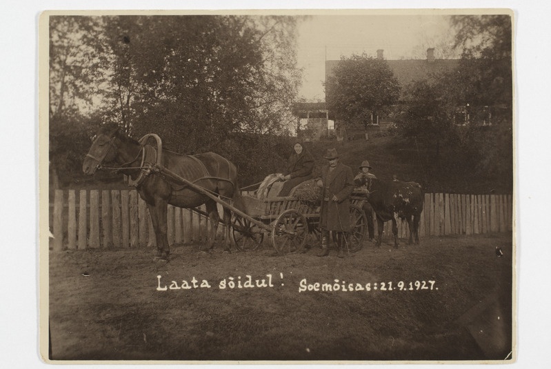 Talupere enne laadale sõitu 1927. aastal
