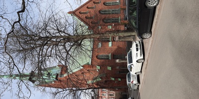 Saksalainen kirkko, Unioninkatu 1 - Bernhardinkatu 2 (=4), arkkitehdit Harald Bosse ja C. J. von Heideken, valmistunut v. 1864. rephoto