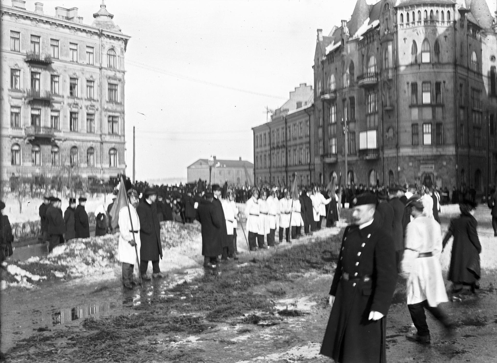 (Frivilliga) brandkåren på Skatudden. (1890-1910)