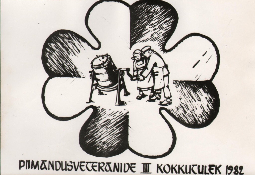 Eesti piimandusveteranide III kokkutuleku embleem - Kohtla-Järvel