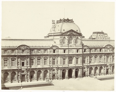 Innerplaats ('Cour') van het Louvre, Paris  duplicate photo