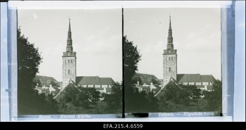 Vaade Niguliste kirikule.