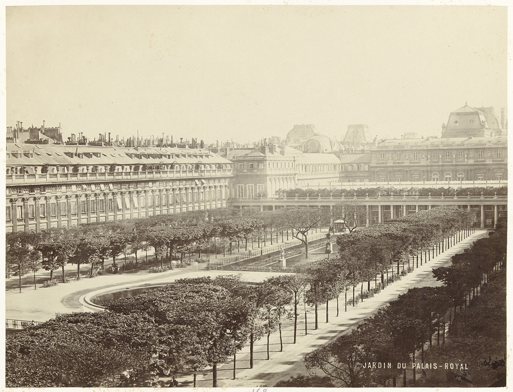 Tuin van het Palais Royal, Paris, Frankrijk