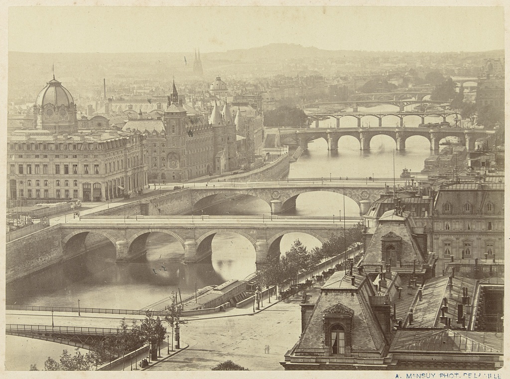 Gezicht over de Seine, Paris