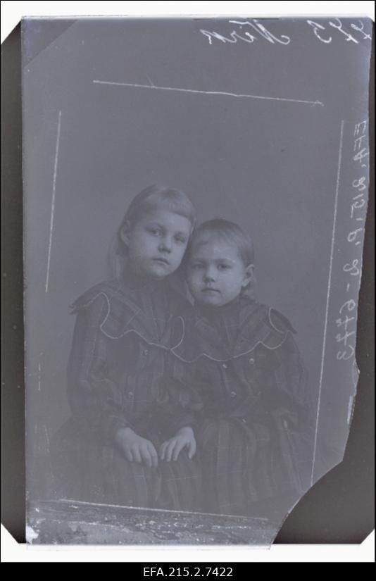 Kaks tüdrukut, (foto tellija Nirk).