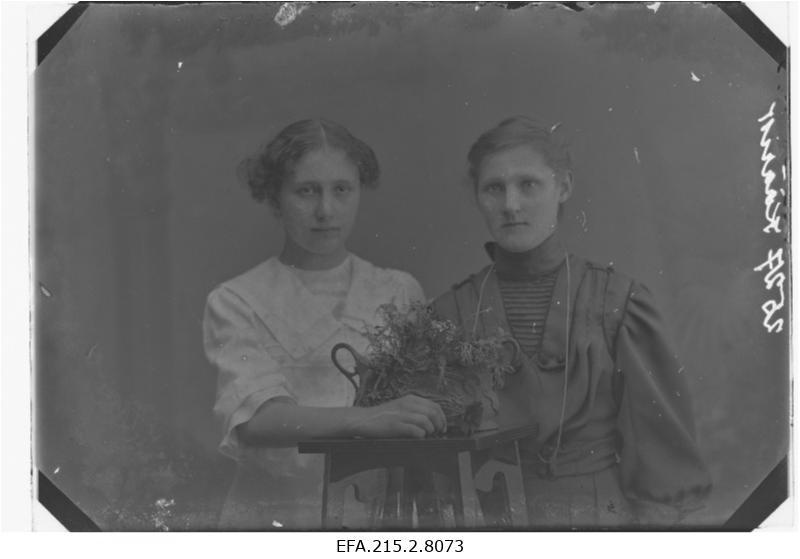 Kaks naist, (foto tellija Käärik).