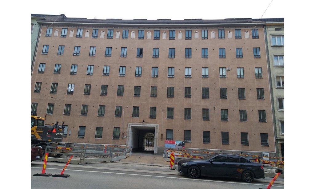 Runeberginkatu 48. Rakennettu 1927. rephoto
