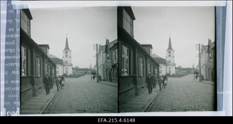 Vaade Kesk tänavale Valgas.