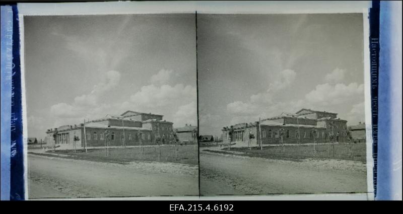 Vaade kaitseliidu hoonele Petseris.