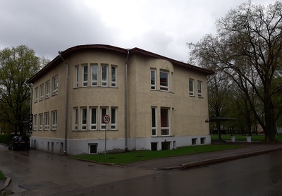 Sõjapurustused. Tiigi 56 (hilisem Tiigi 12) varemed Tiigi ja Õpetaja t nurgal. Tartu, 5.10.1941. Foto E. Selleke. rephoto