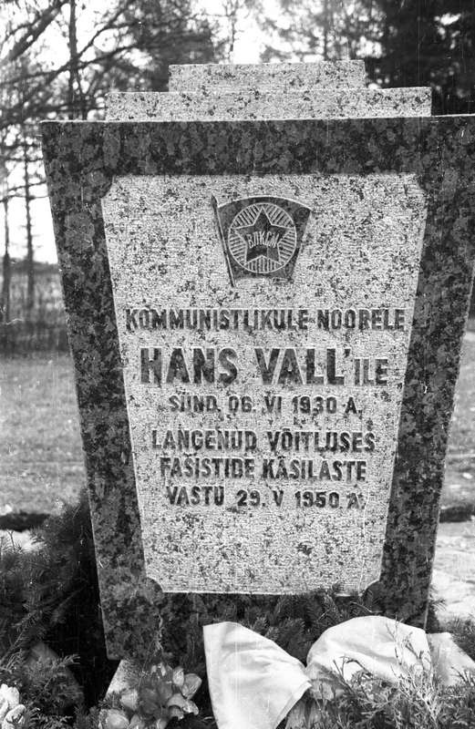 Hans Valli mälestussamba avamine