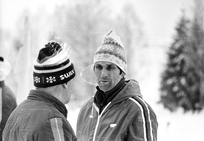 NSV Liidu suusakoondise peatreener Venedikt Kamenski ja suusatreener Hain Kinks