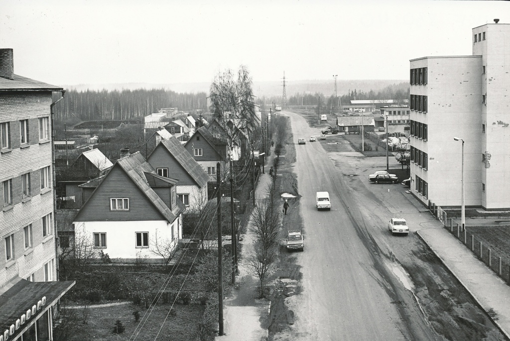Foto. Võru, Pikk tänav 1977.a.