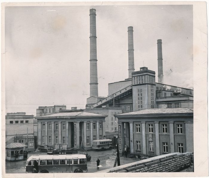Foto. Balti Soojuselektrijaama ehituse esimene järk. Foto: V.Gorbunov.  ETA fotokroonika.