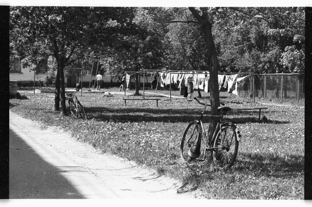 Jalgratas ja kuivav pesu Kiviõlis