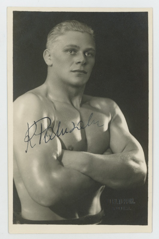 Maadleja Kristjan Palusalu portree 1936