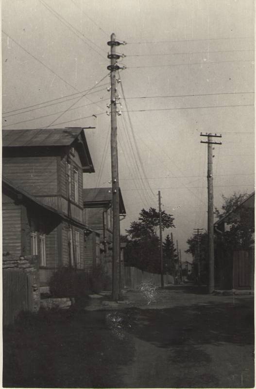 Foto. Fr. R. Kreutzwaldi tänav Haapsalus, 1953.