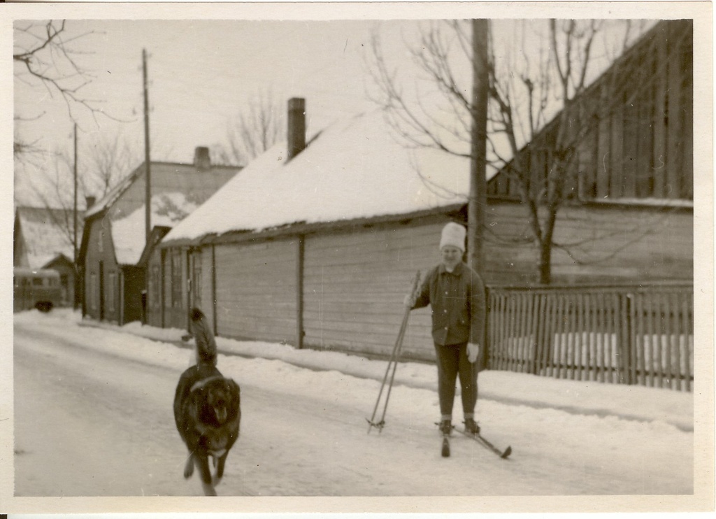 foto, vaade Paide Laiale tänavale 1950-60-ndatel a.