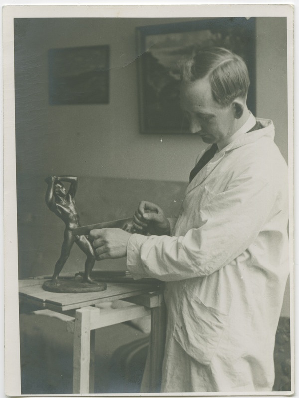 Herman Halliste töötamas