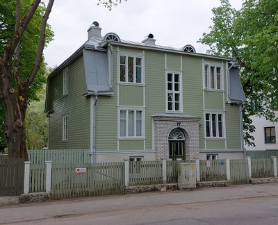 Elamu Tallinnas Härjapea 15, hoone vaade rephoto
