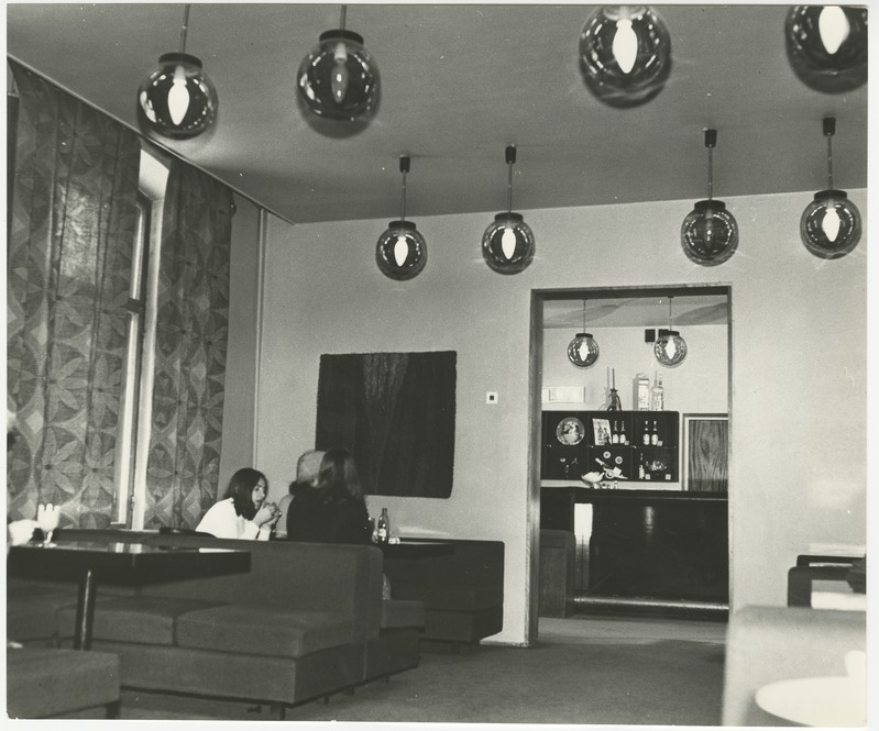 Foto. Kohvik Moskva interjöör. 1970ndad
