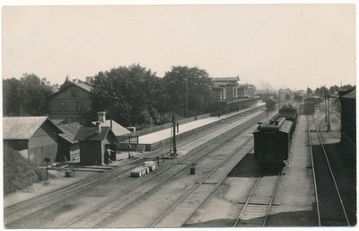 Postkaart. Tartu raudteejaam. Asub albumis HM 7955.  duplicate photo