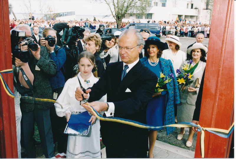 Rootsi Kuningapaar Rannarootsi muuseumis 05.05.2002